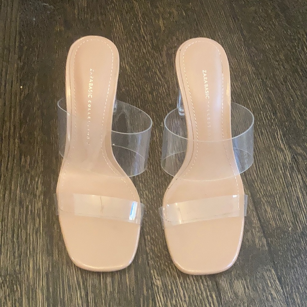 Zara clear heels size 36